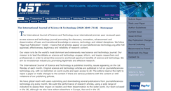 Desktop Screenshot of journalofsciences-technology.org