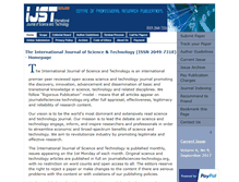 Tablet Screenshot of journalofsciences-technology.org